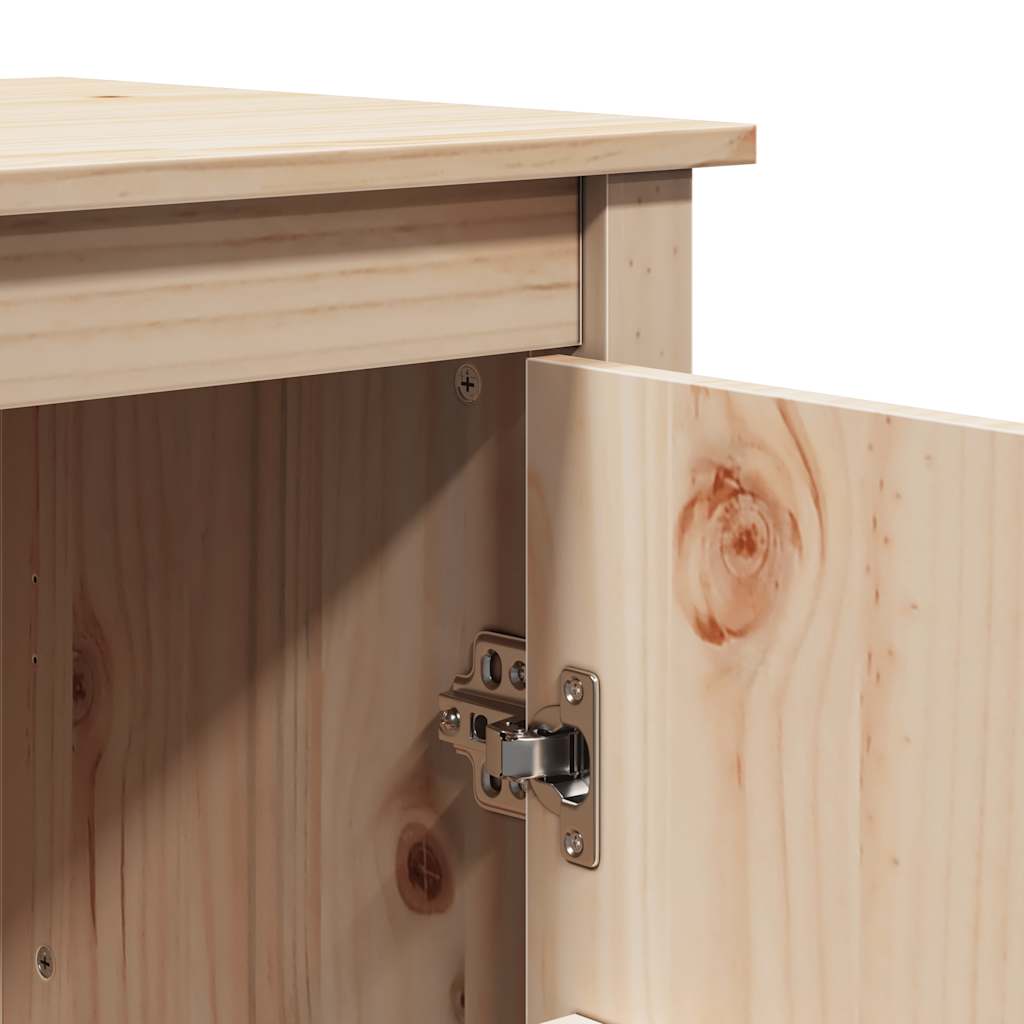 Highboard 83X41.5X100 Cm Solid Wood Pine