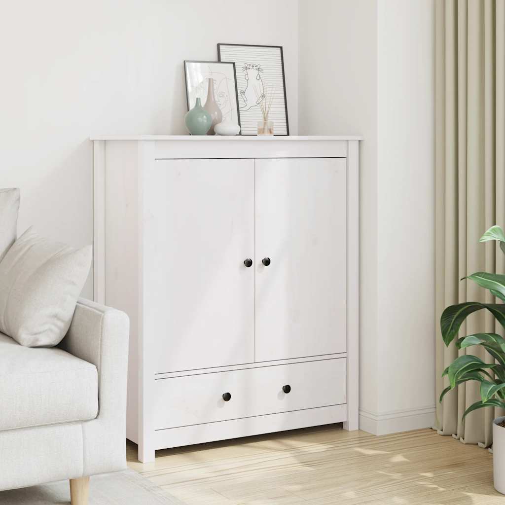 Highboard 83X41.5X100 Cm Solid Wood Pine