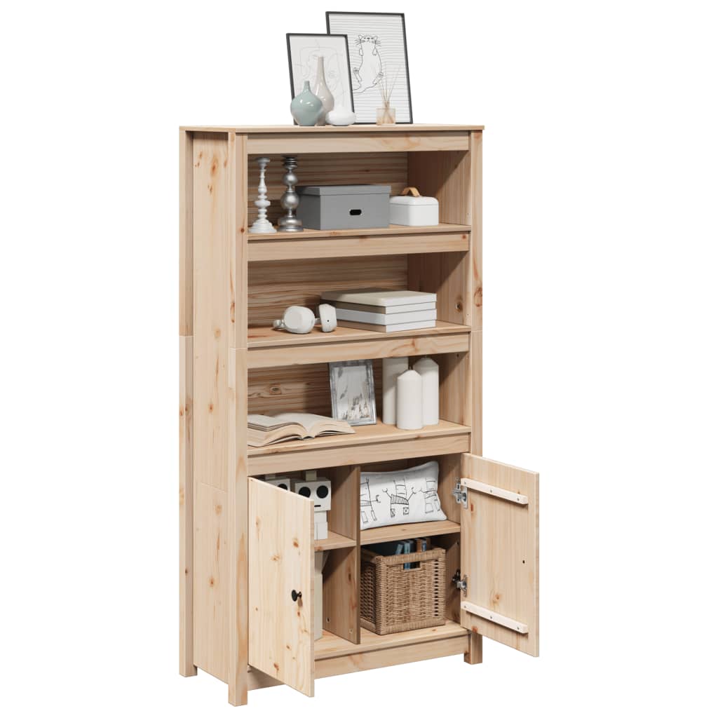 Highboard 80X35X154 Cm Solid Wood Pine