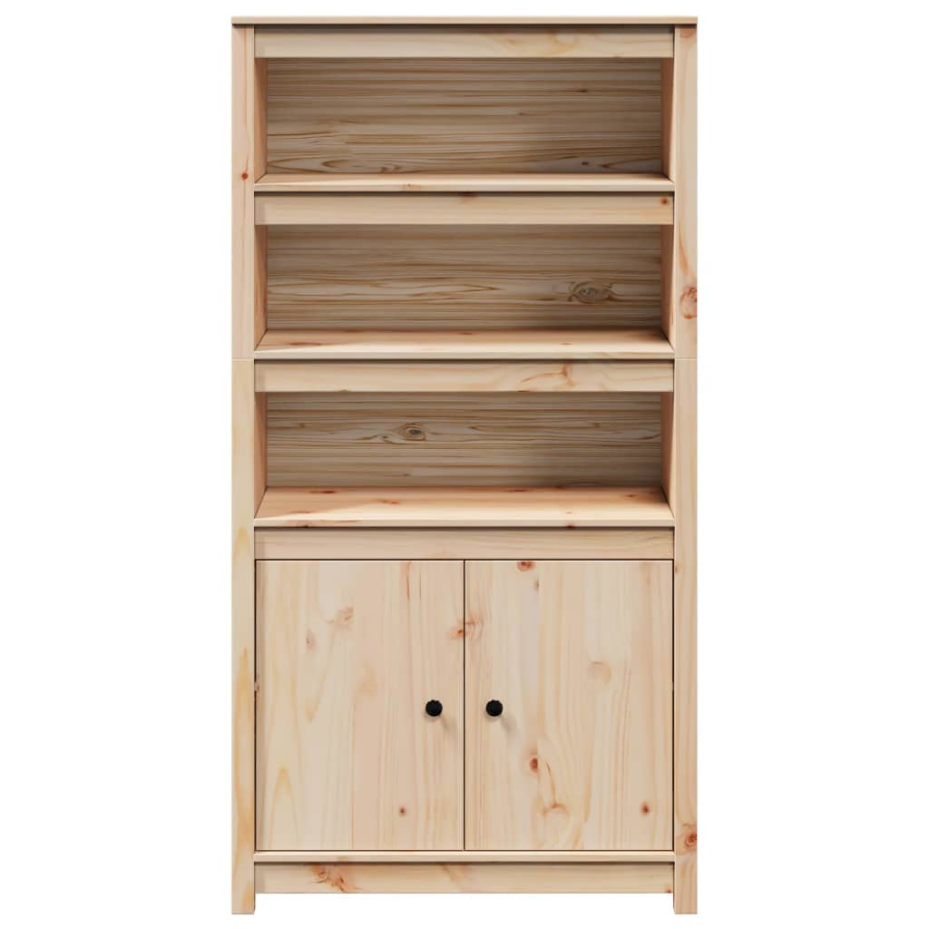 Highboard 80X35X154 Cm Solid Wood Pine