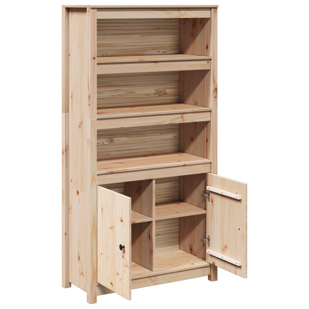 Highboard 80X35X154 Cm Solid Wood Pine
