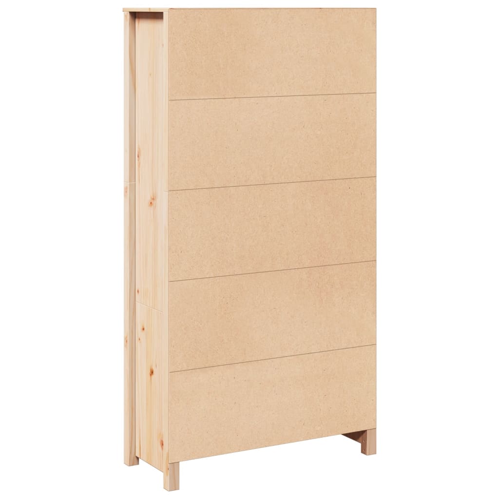 Highboard 80X35X154 Cm Solid Wood Pine