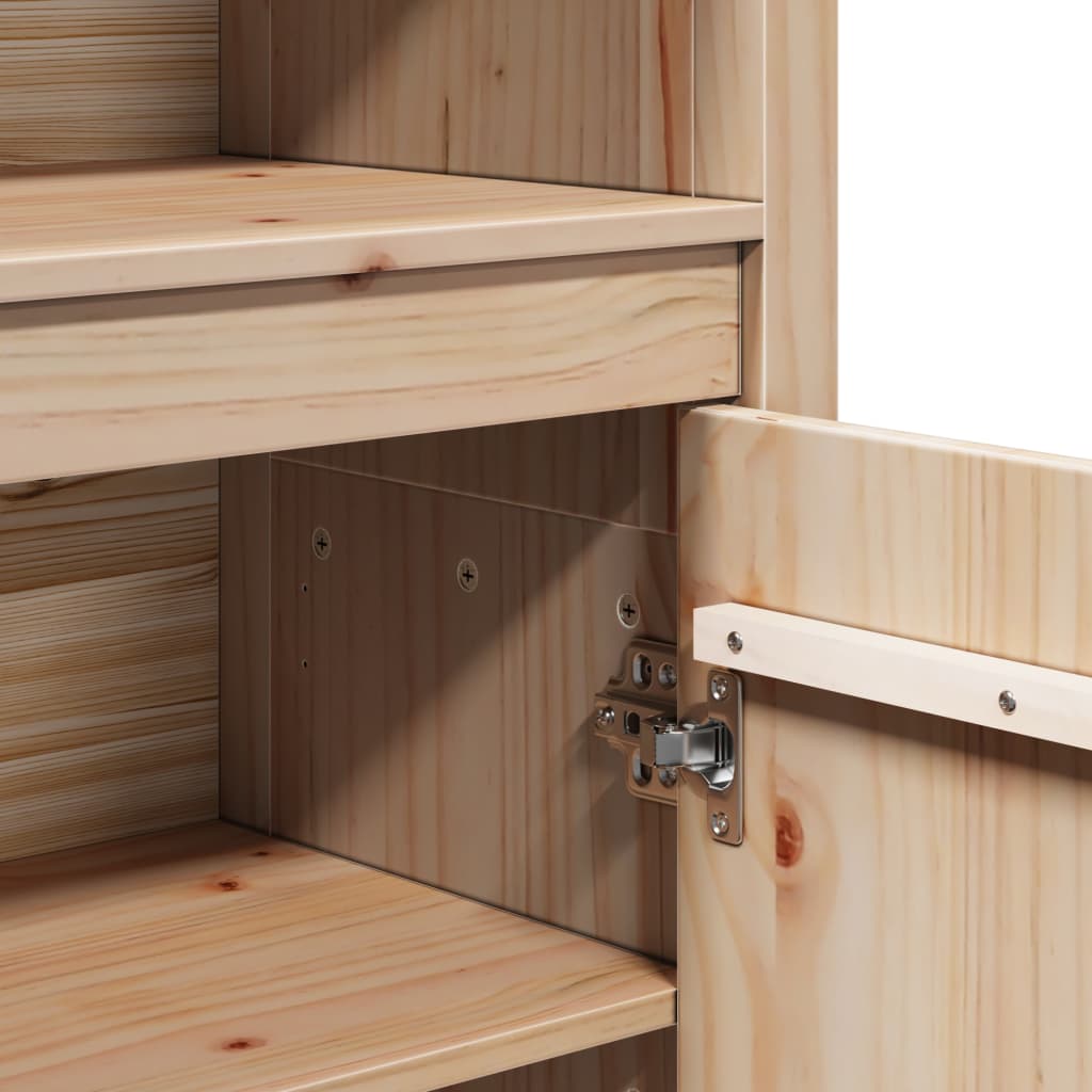 Highboard 80X35X154 Cm Solid Wood Pine