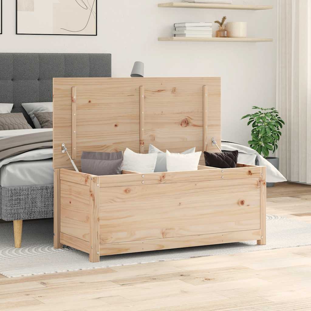 Storage Box Solid Wood Pine