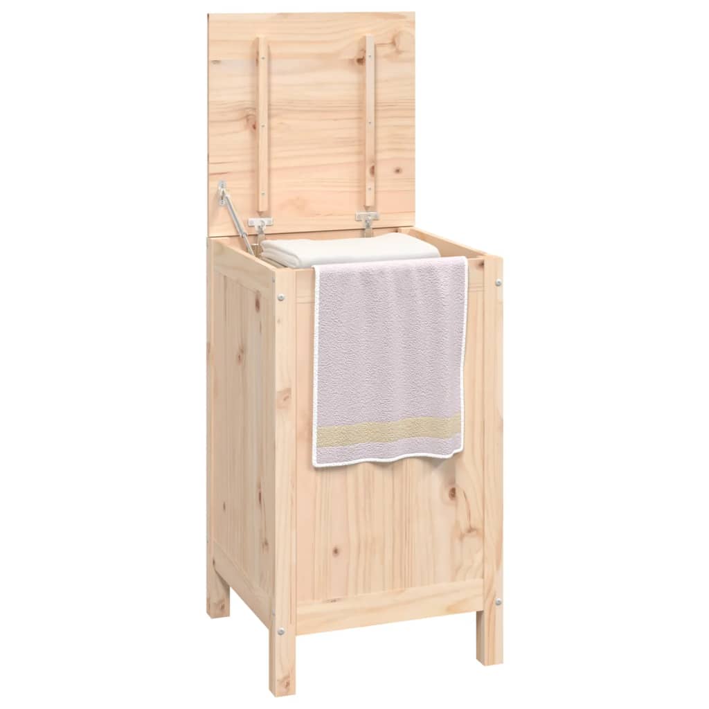 Laundry Box Solid Wood Pine