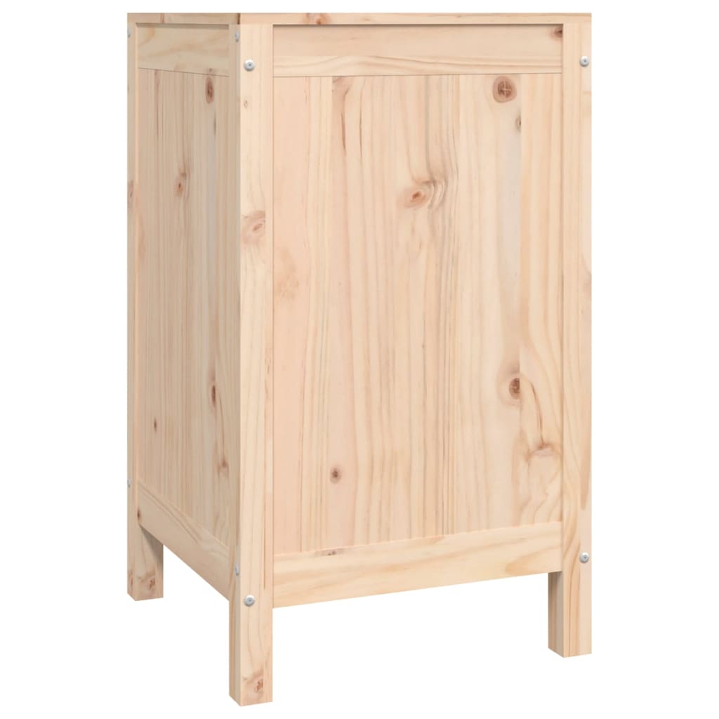 Laundry Box Solid Wood Pine