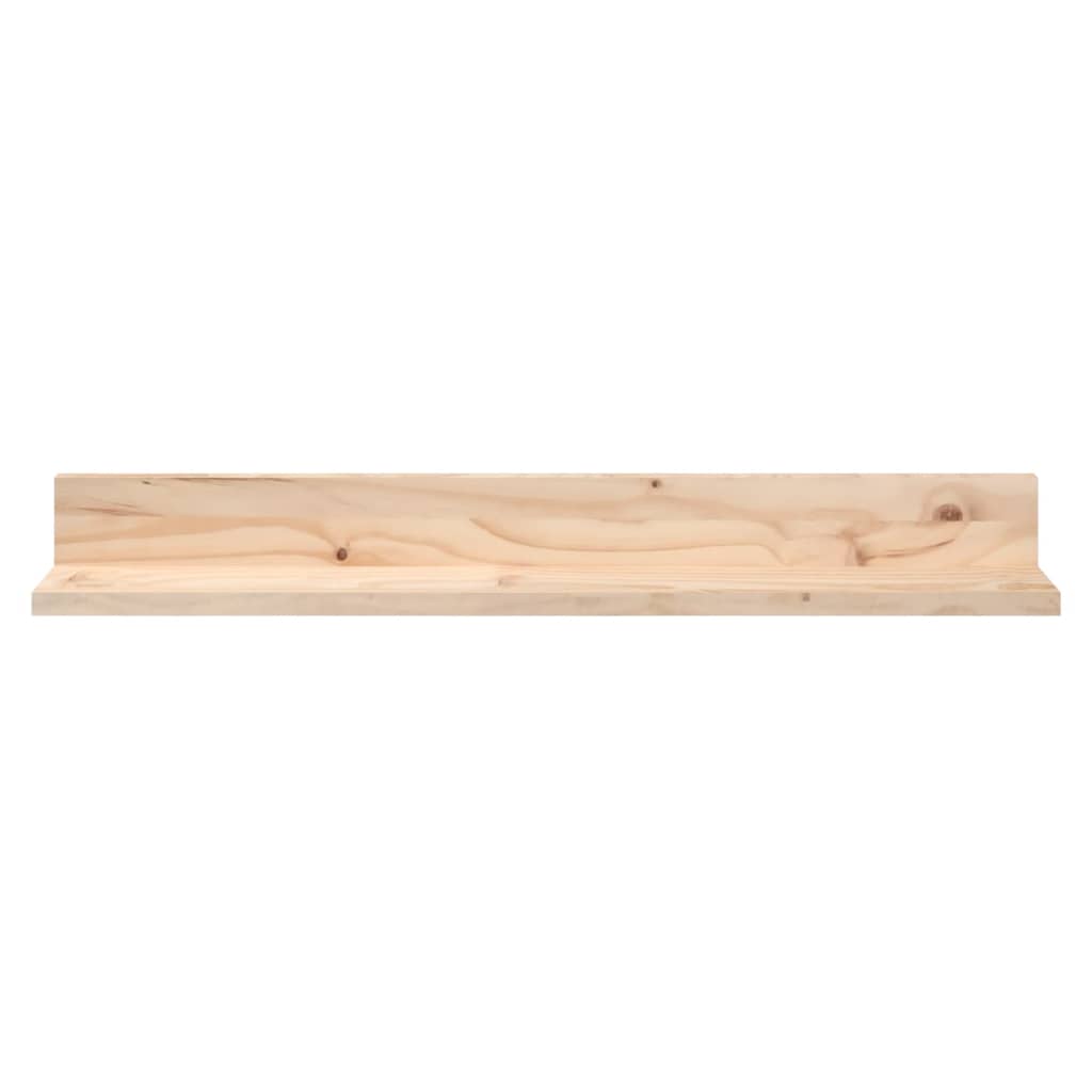 Wall Shelves 2 Pcs Solid Wood Pine