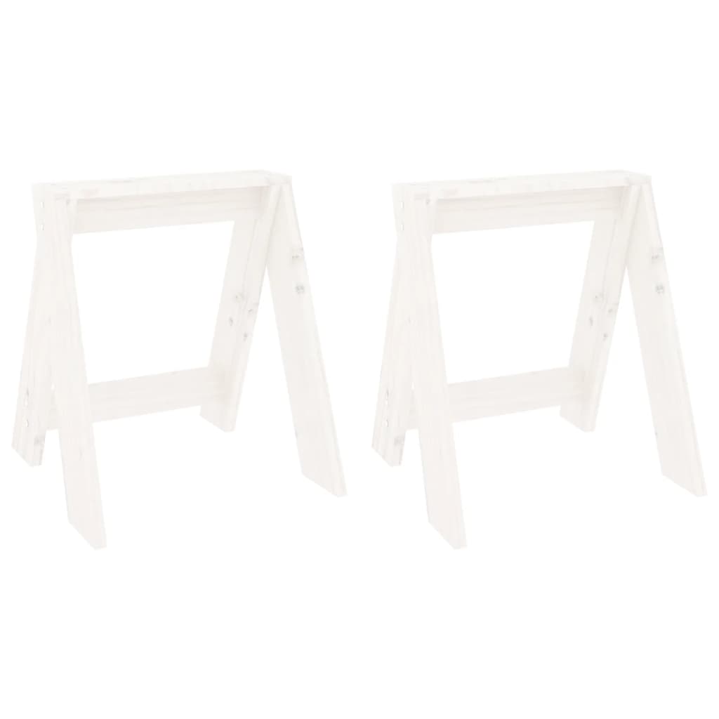 Stools 2 Pcs Solid Wood Pine