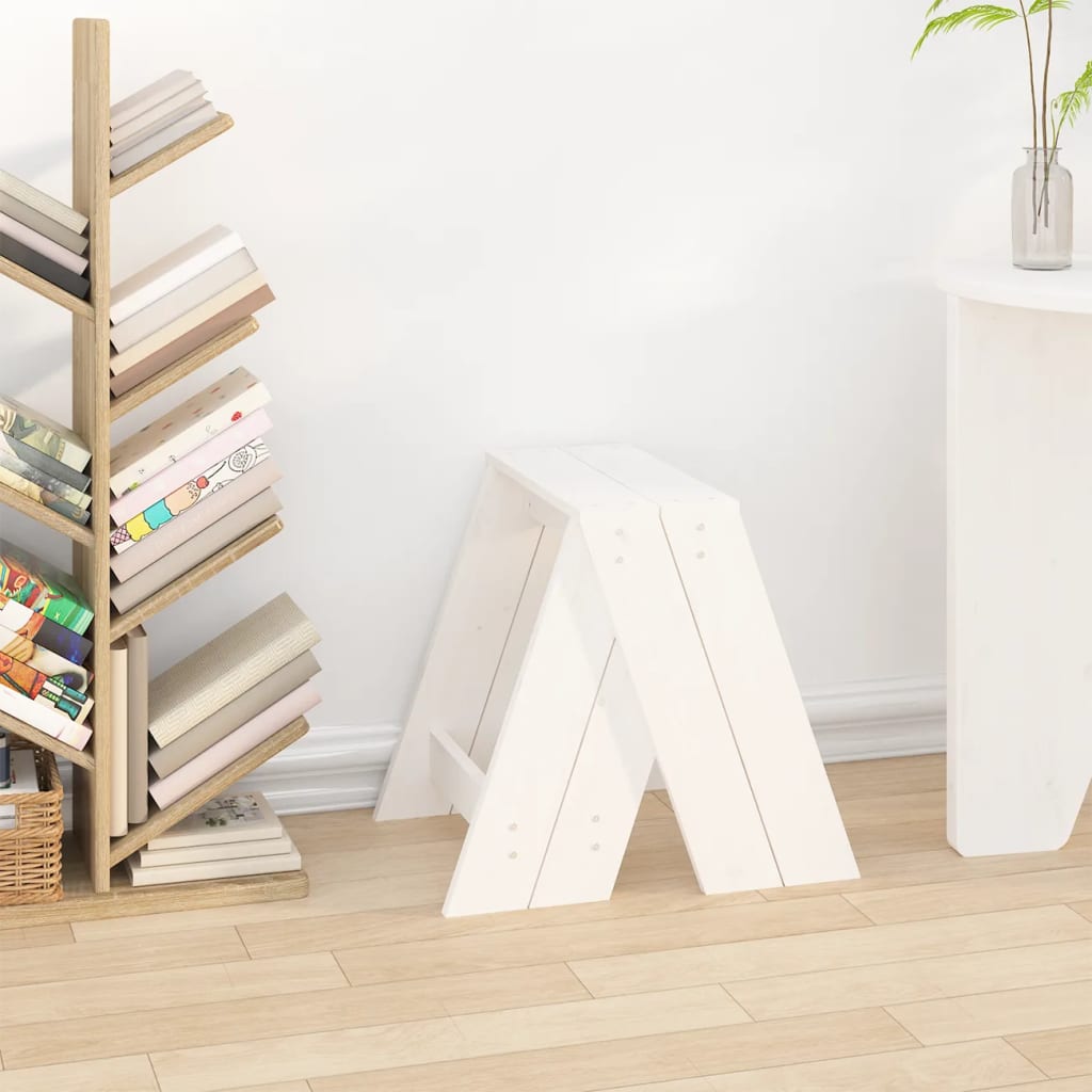 Stools 2 Pcs Solid Wood Pine