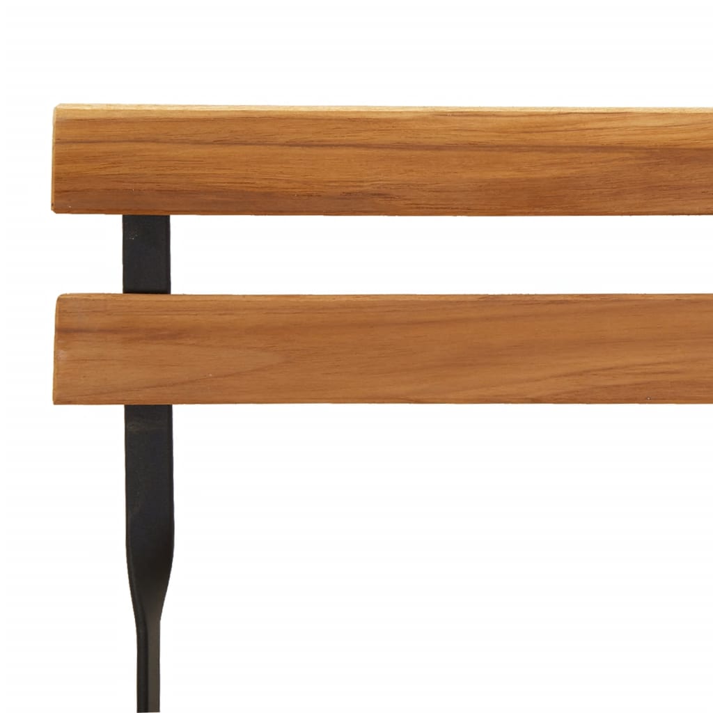 7 Piece Folding Bistro Set Solid Wood Acacia And Steel