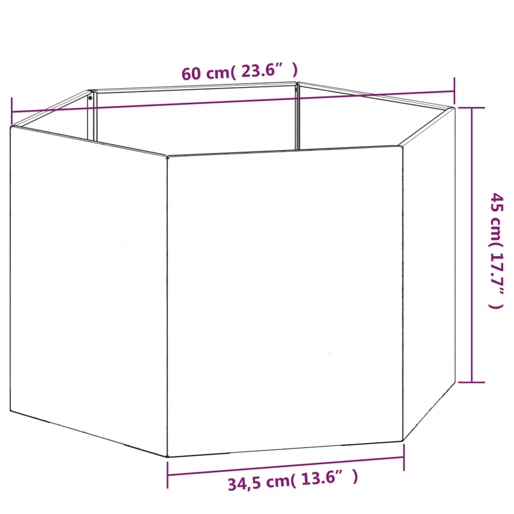 Planter Rusty Corten Steel