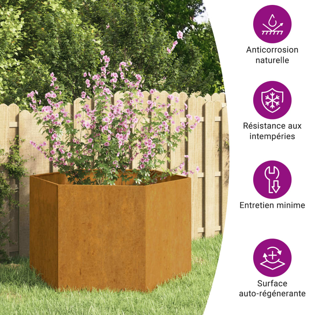Planter Rusty Corten Steel