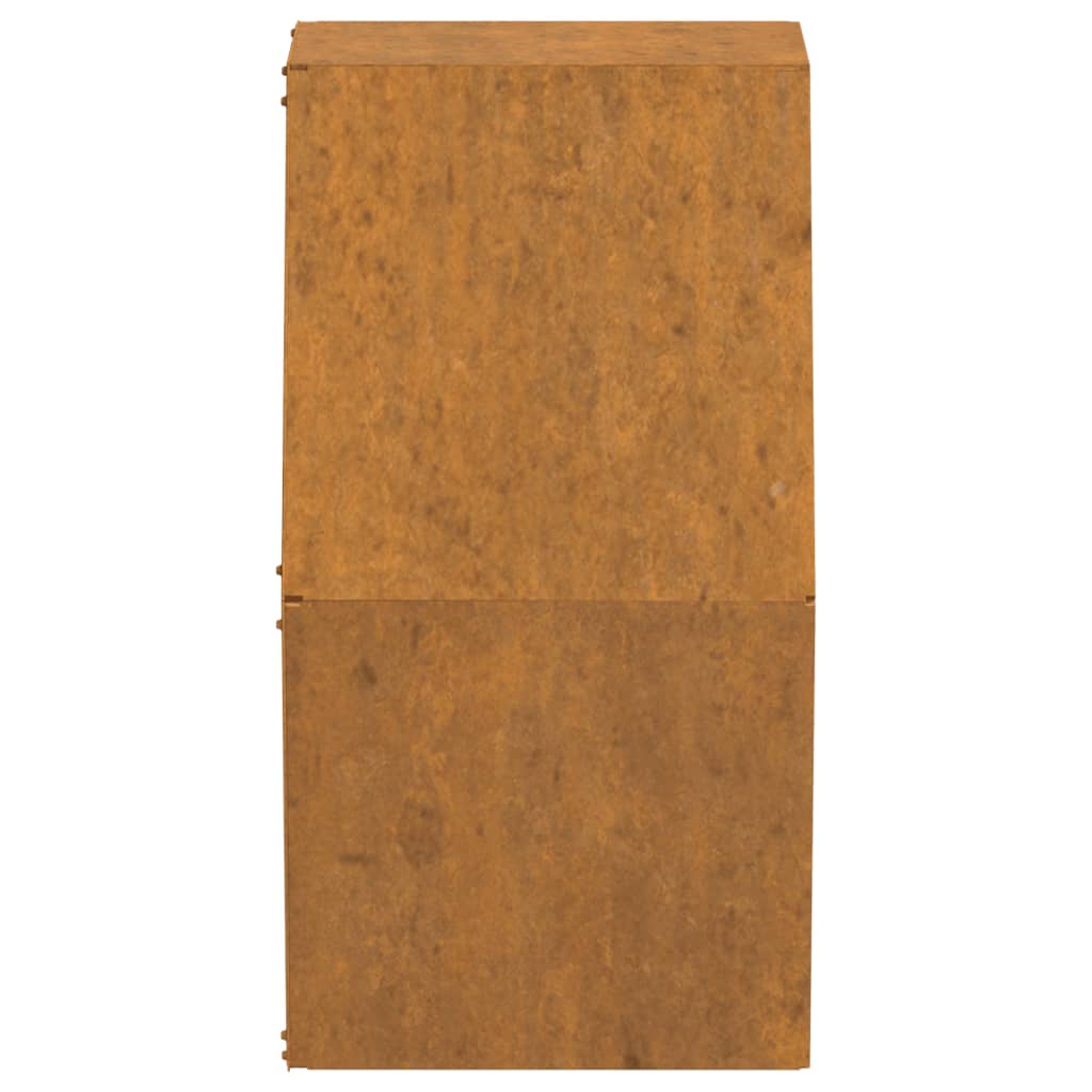 Wall Planters 2 Pcs Rusty Corten Steel