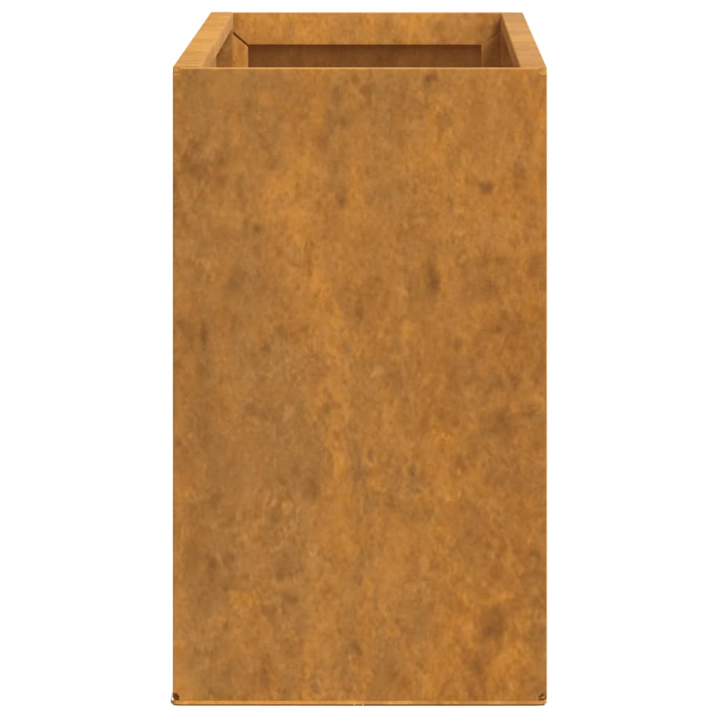Wall Planters 2 Pcs Rusty Corten Steel 53X10X17 Cm