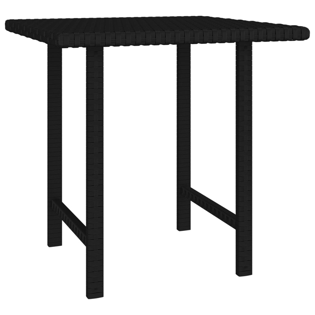 Side Tables 3 Pcs Poly Rattan