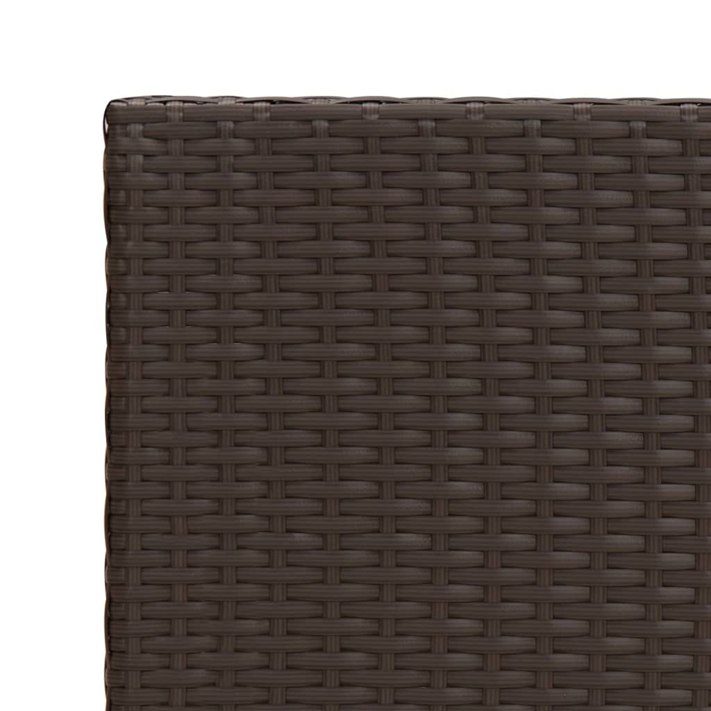 Side Table 55X45X49 Cm Poly Rattan