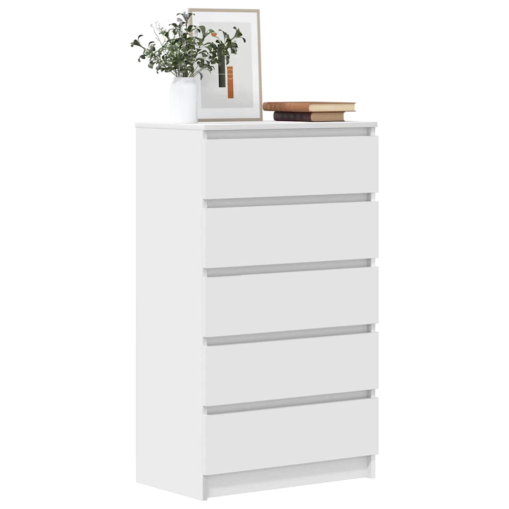 Drawer Cabinet 60X36X103 Cm Engineered Wood