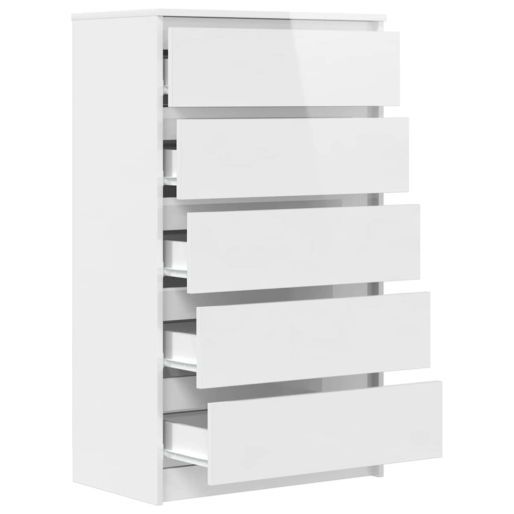 Drawer Cabinet 60X36X103 Cm Engineered Wood