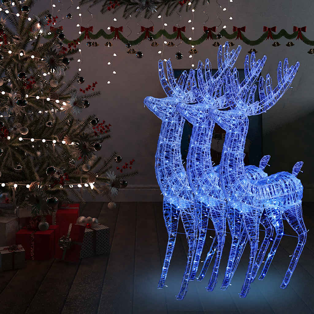 Acrylic Reindeer Christmas Decoration 140 Leds 120 Cm
