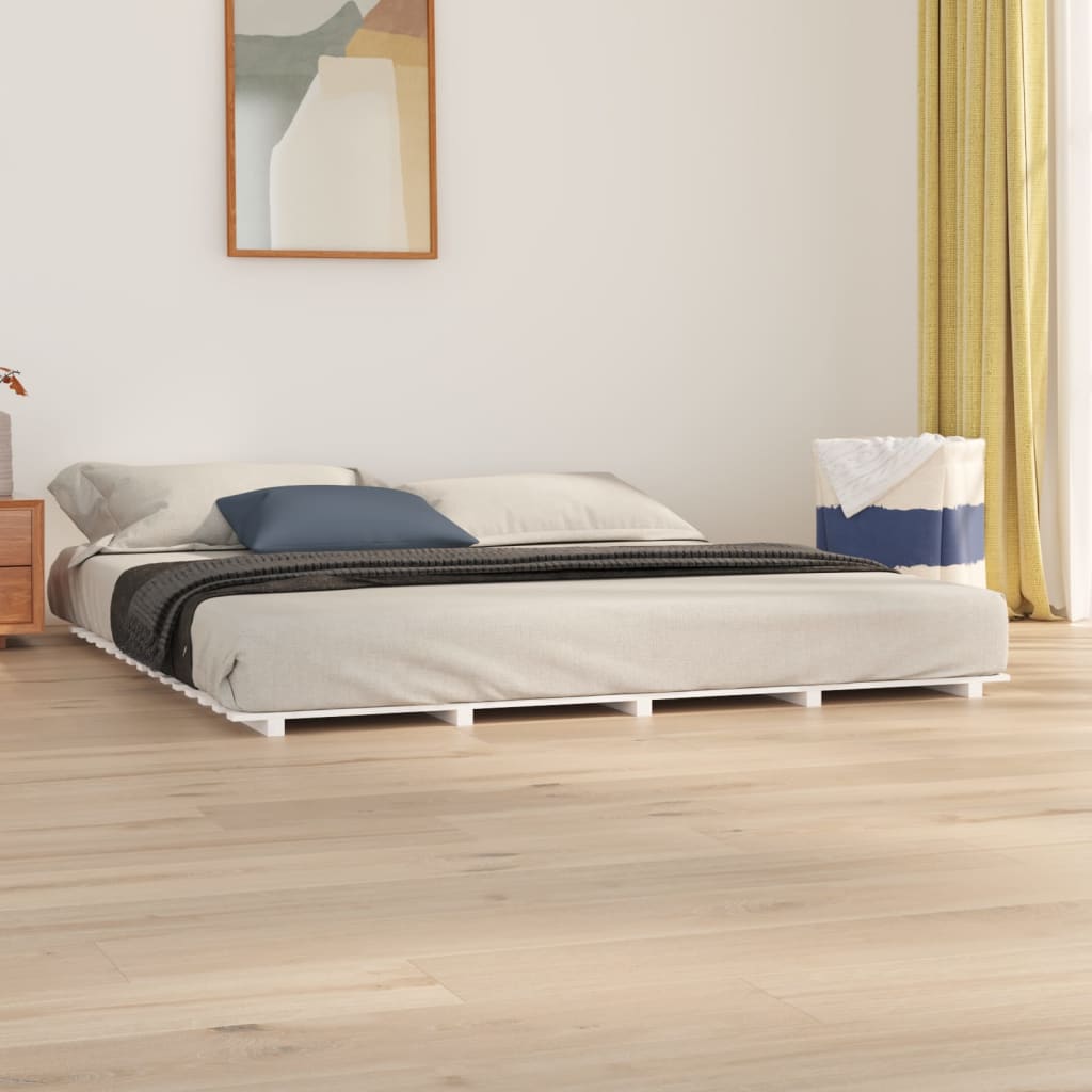 Bed Frame Without Mattress Solid Wood Pine