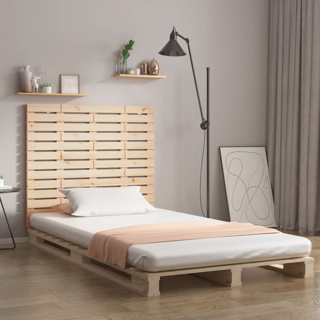 Wall Headboard 96 Cm Solid Wood Pine