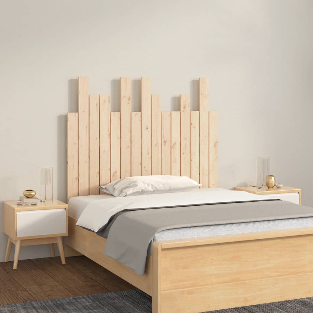 Wall Headboard 185 Cm Solid Wood Pine