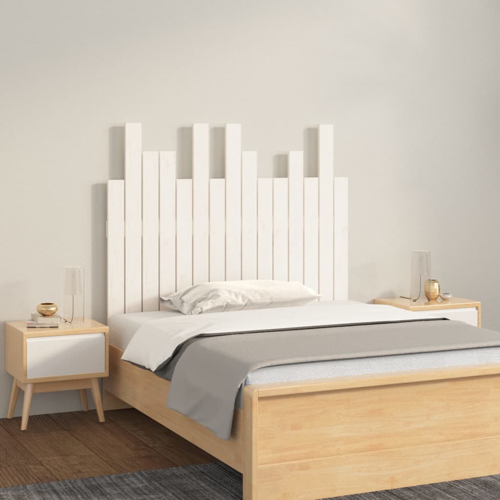 Wall Headboard 185 Cm Solid Wood Pine