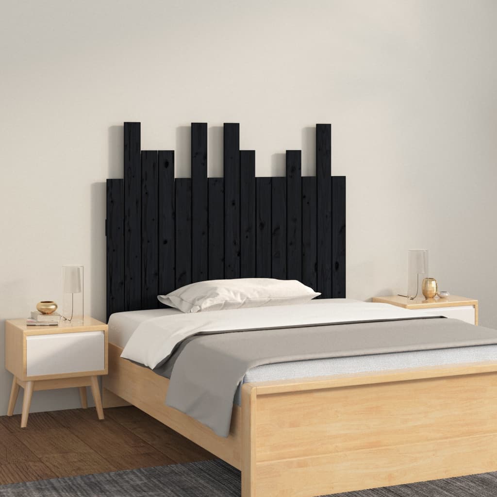 Wall Headboard 185 Cm Solid Wood Pine