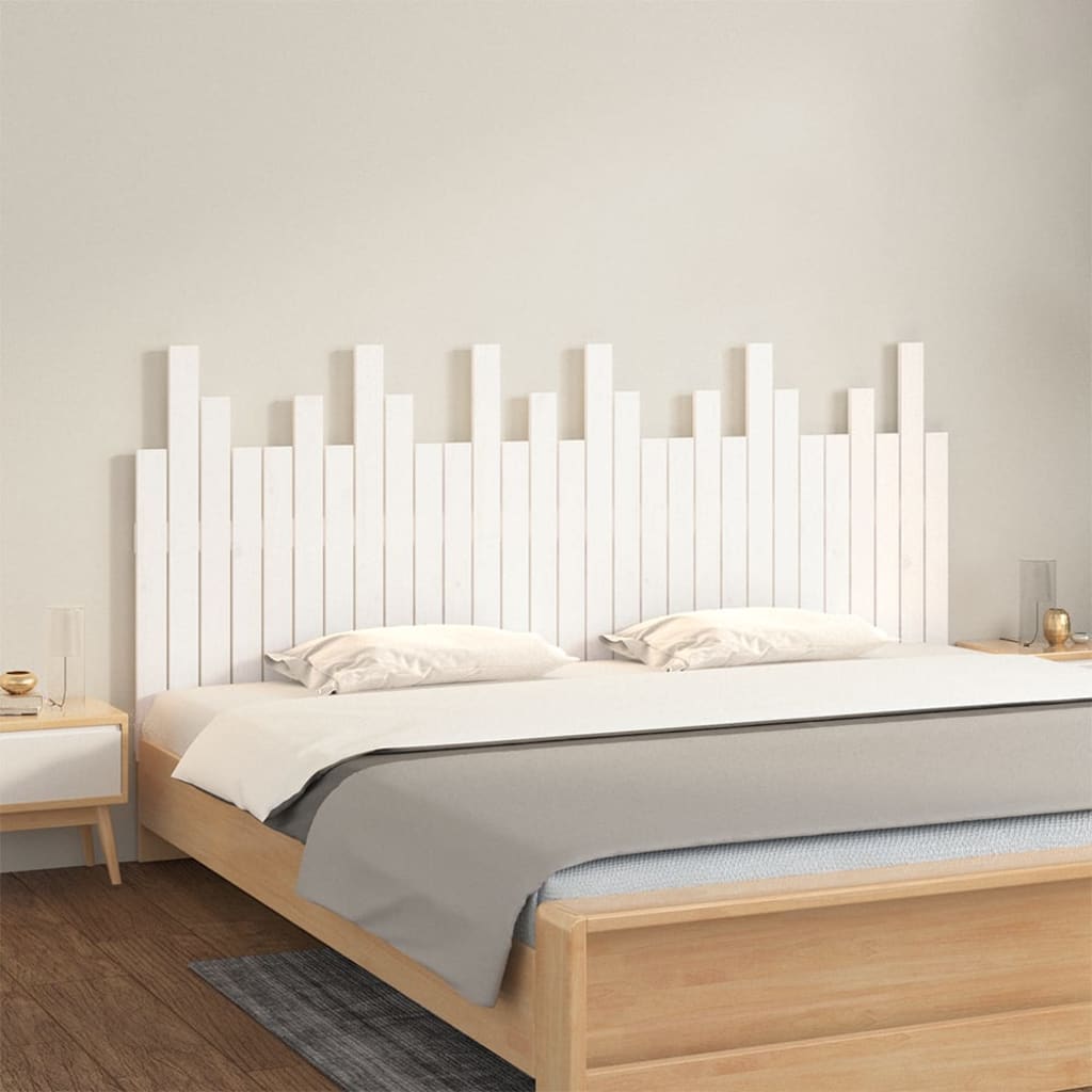 Wall Headboard 185 Cm Solid Wood Pine