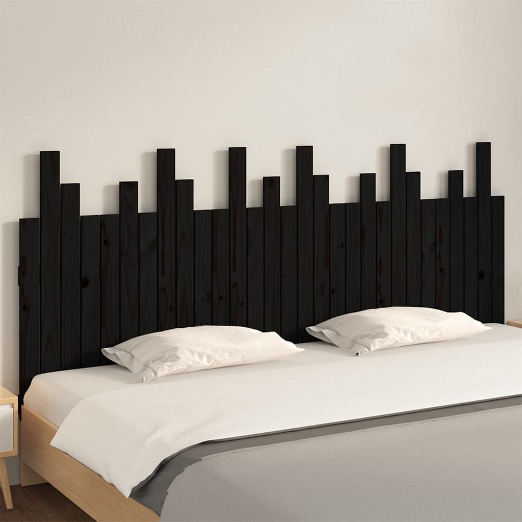 Wall Headboard 185 Cm Solid Wood Pine