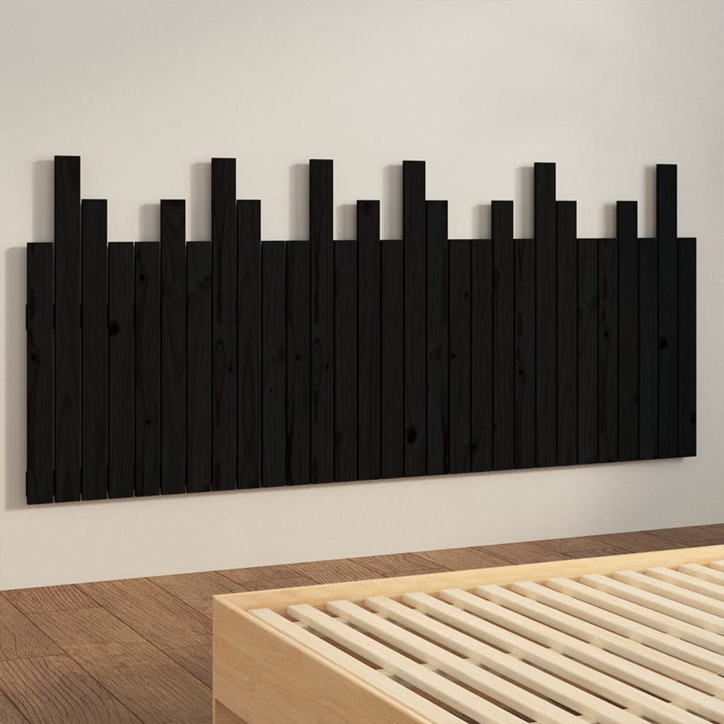 Wall Headboard 185 Cm Solid Wood Pine