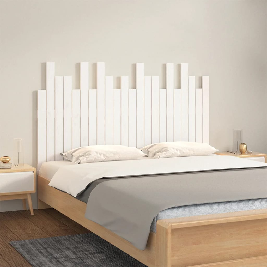 Wall Headboard 185 Cm Solid Wood Pine