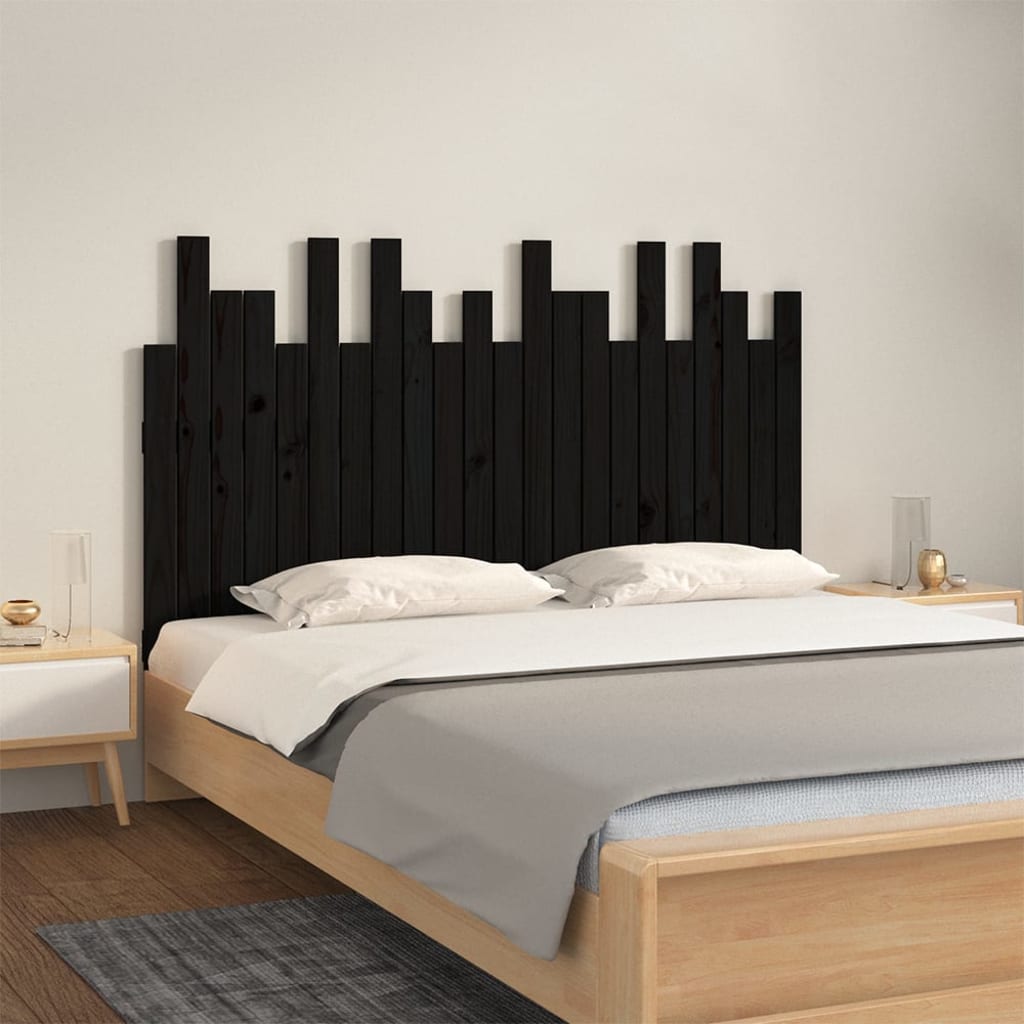 Wall Headboard 185 Cm Solid Wood Pine
