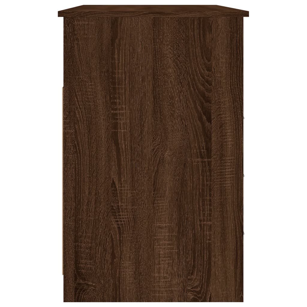 Desk With Drawers 102X50X76 Cm Engineered Wood