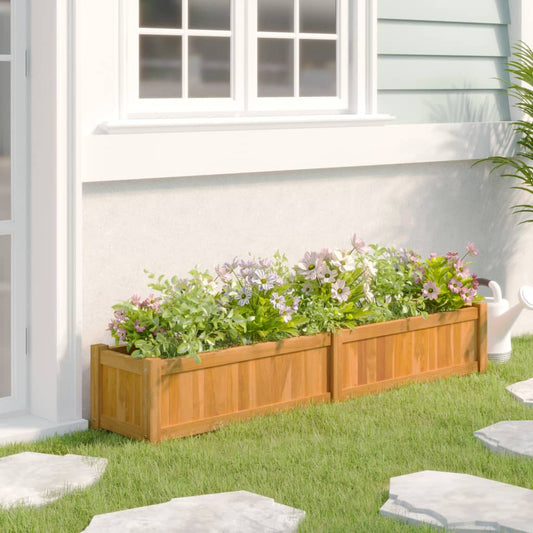 Raised Bed Solid Wood Teak