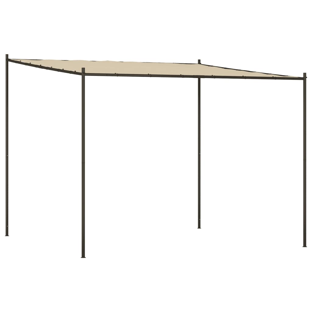 Gazebo Beige 3X3 M 180 G/M² Fabric And Steel