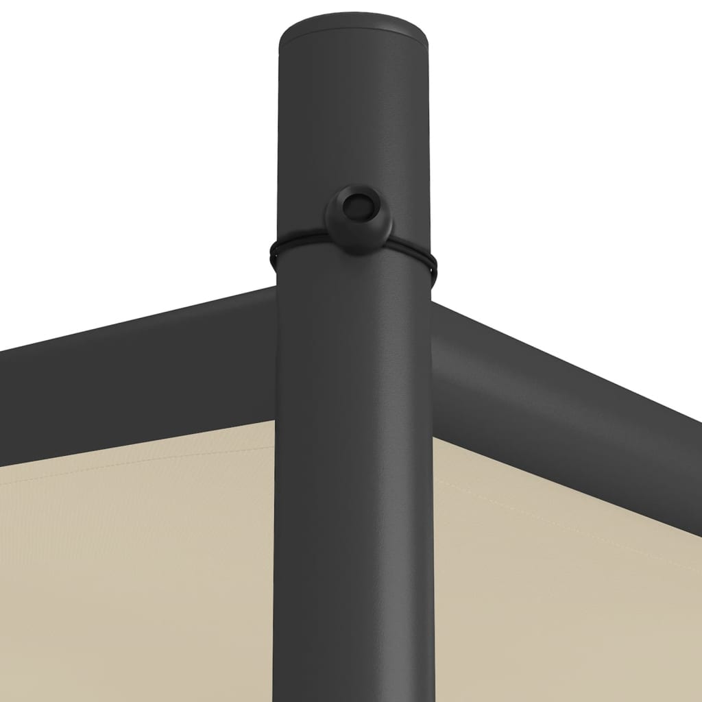 Gazebo Beige 3X3 M 180 G/M² Fabric And Steel