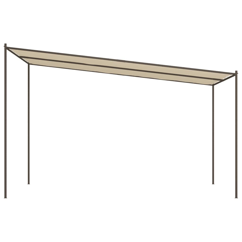 Gazebo Beige 4X4 M 180 G/M² Fabric And Steel