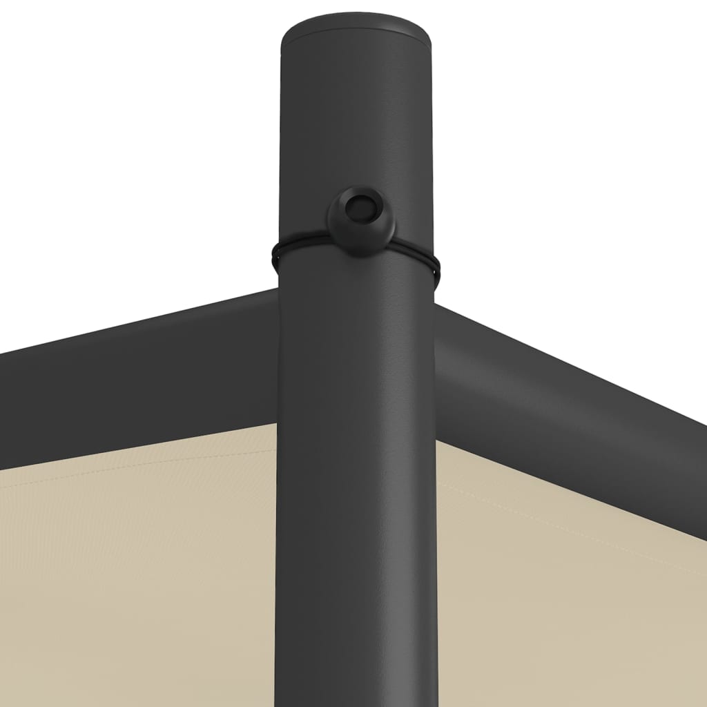 Gazebo Beige 4X4 M 180 G/M² Fabric And Steel