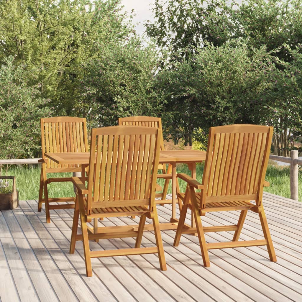 9 Piece Garden Dining Set Solid Wood Teak