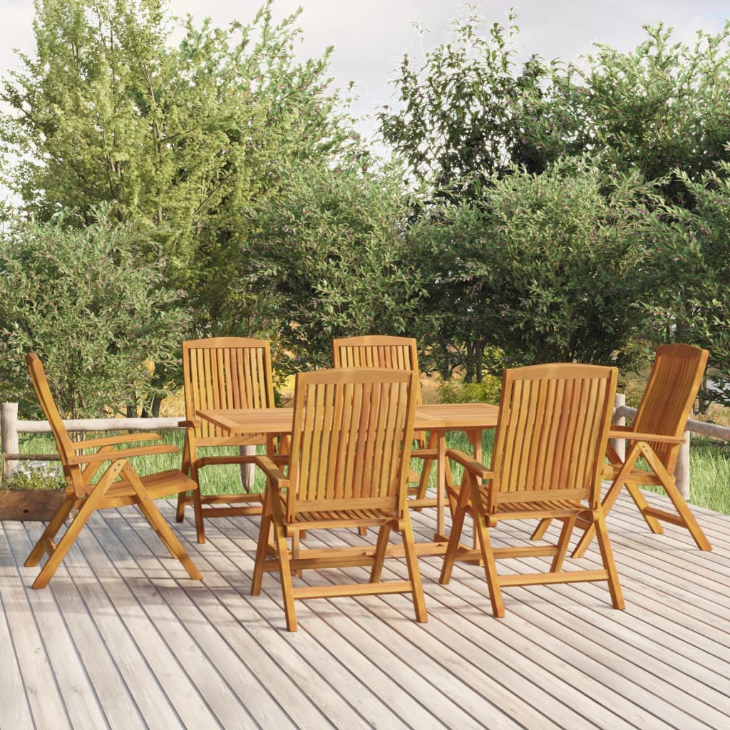 9 Piece Garden Dining Set Solid Wood Teak