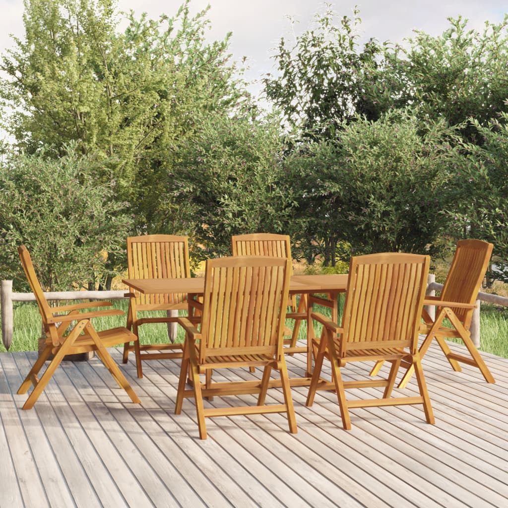 9 Piece Garden Dining Set Solid Wood Teak