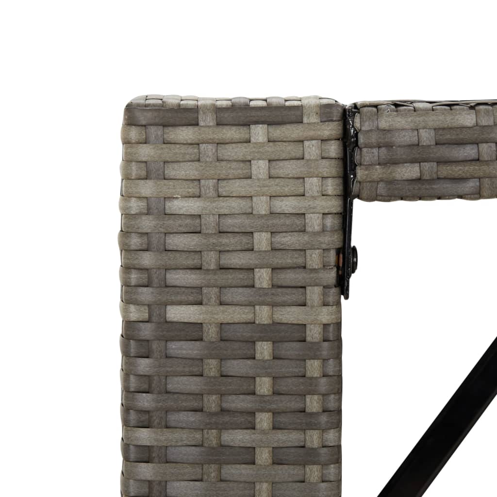 Bar Table With Glass Top Poly Rattan