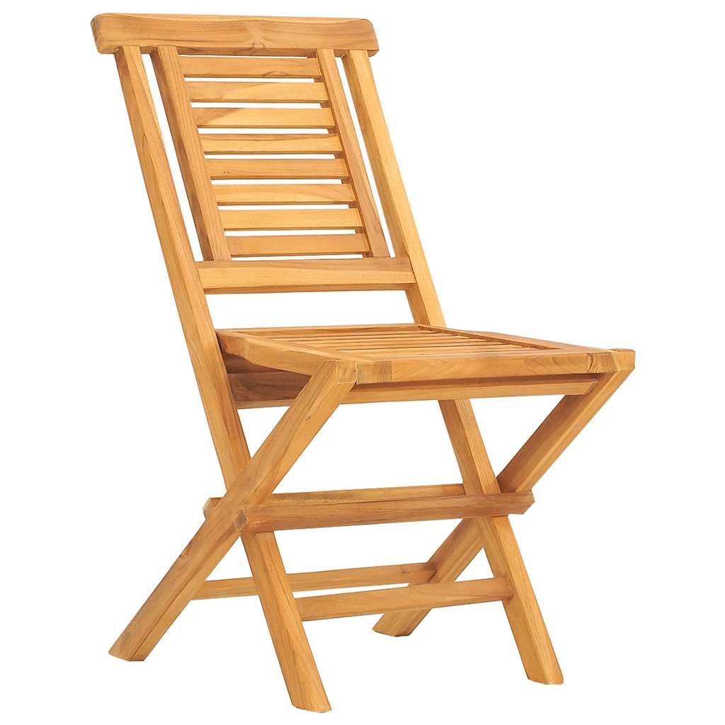 Folding Garden Chairs 2 Pcs 47X63X90 Cm Solid Wood Teak