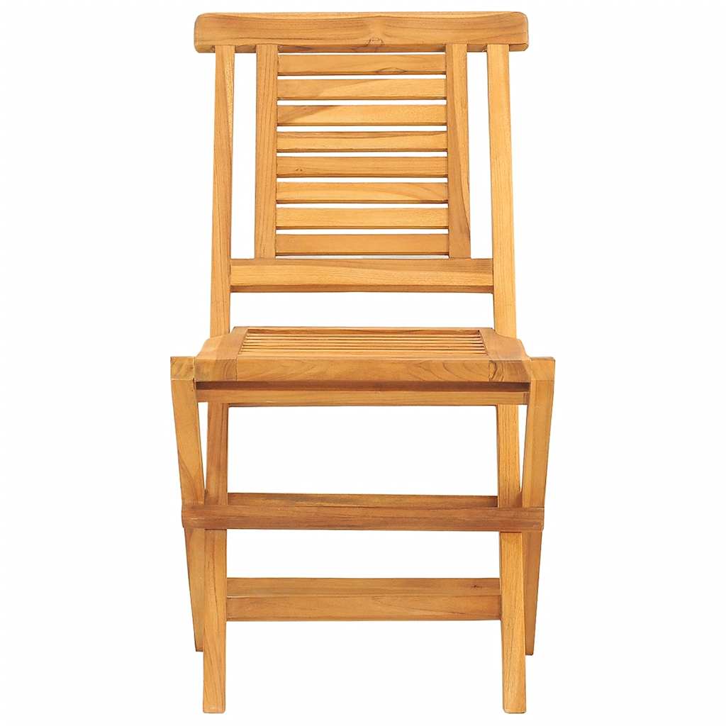Folding Garden Chairs 2 Pcs 47X63X90 Cm Solid Wood Teak