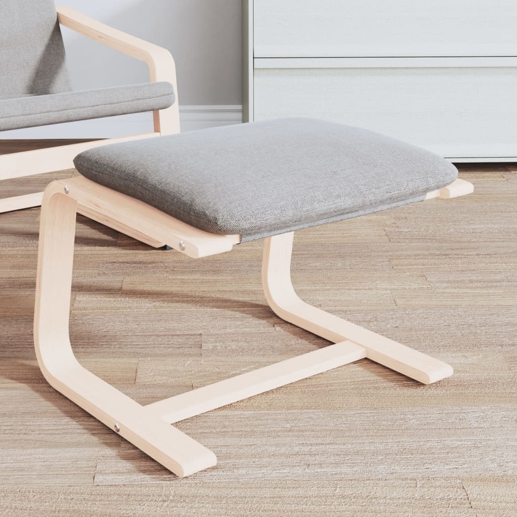 Footstool Black 51X41X40 Cm Fabric