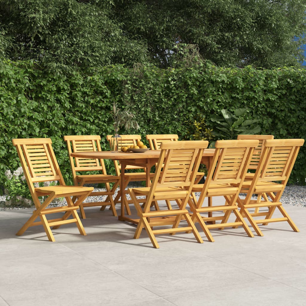 Folding Garden Chairs 2 Pcs 47X63X90 Cm Solid Wood Teak