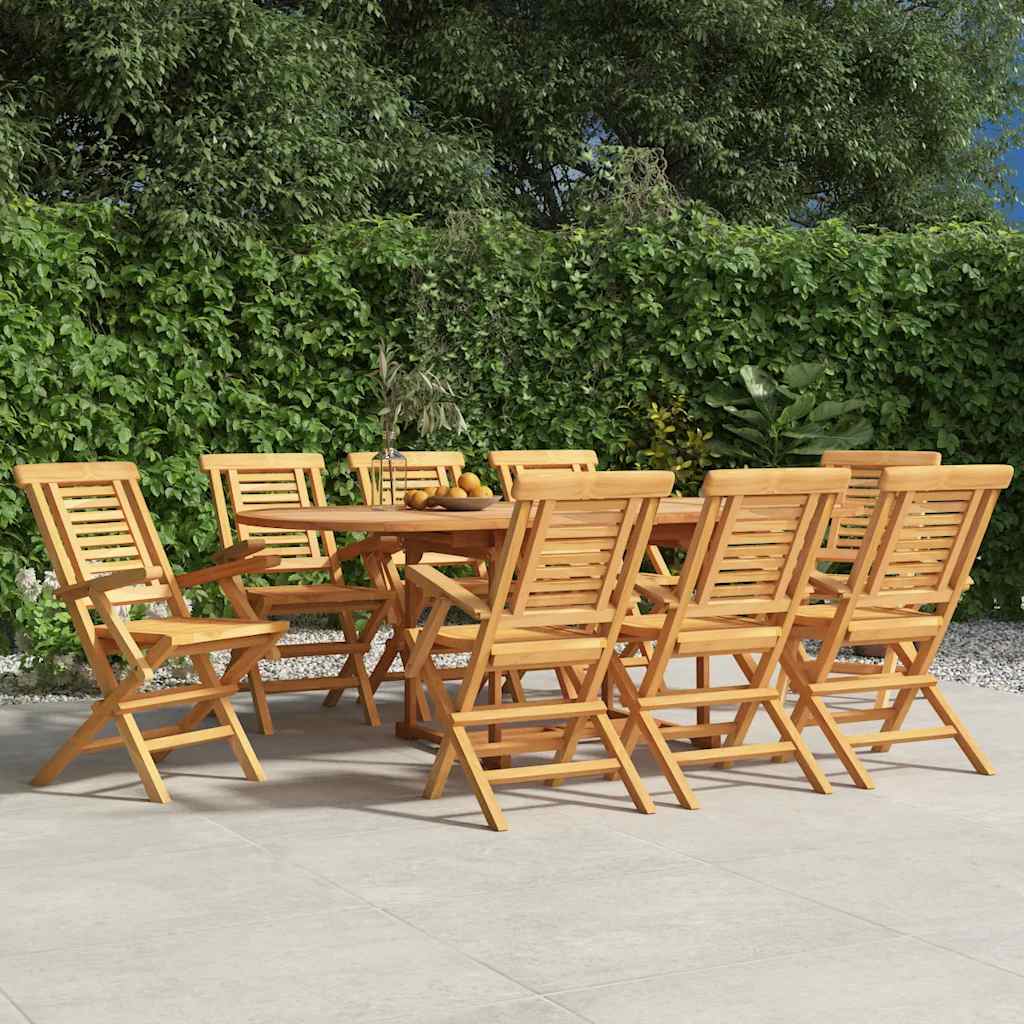Folding Garden Chairs 2 Pcs 47X63X90 Cm Solid Wood Teak