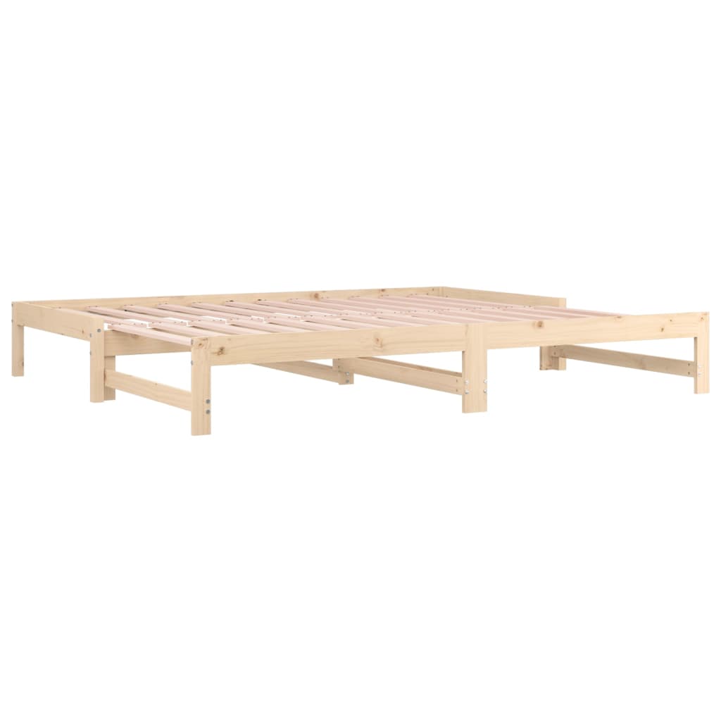 Pull-Out Day Bed Without Mattress 2X(90X190) Cm Solid Wood Pine