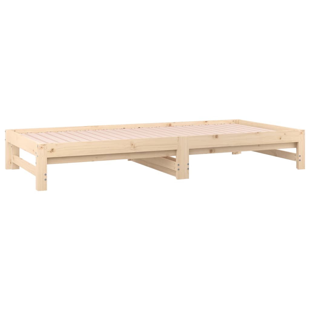 Pull-Out Day Bed Without Mattress 2X(90X190) Cm Solid Wood Pine